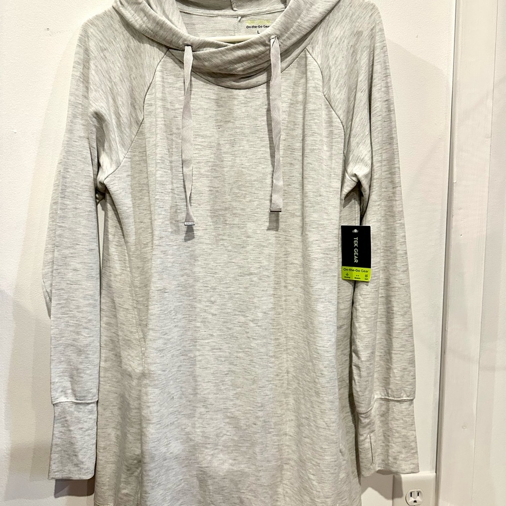 Women's Gray Hoodie Top